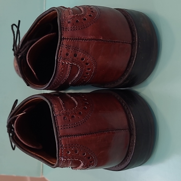 Allen Edmonds Brown Leather Wingtip Oxfords Dress Shoes size 11 - Picture 4 of 7